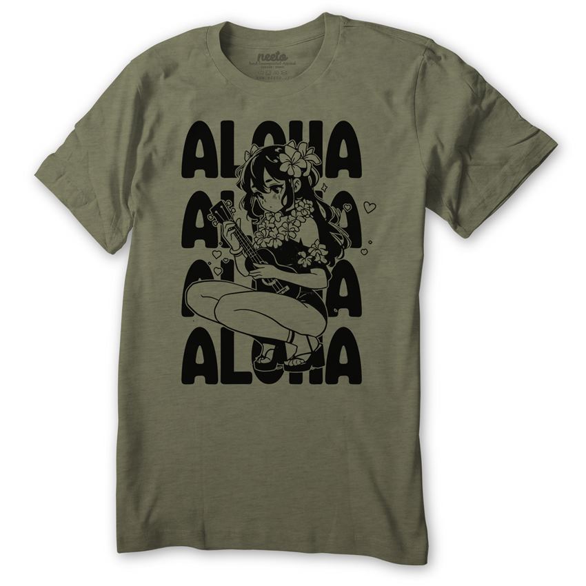 Aloha Anime Girl T-Shirt