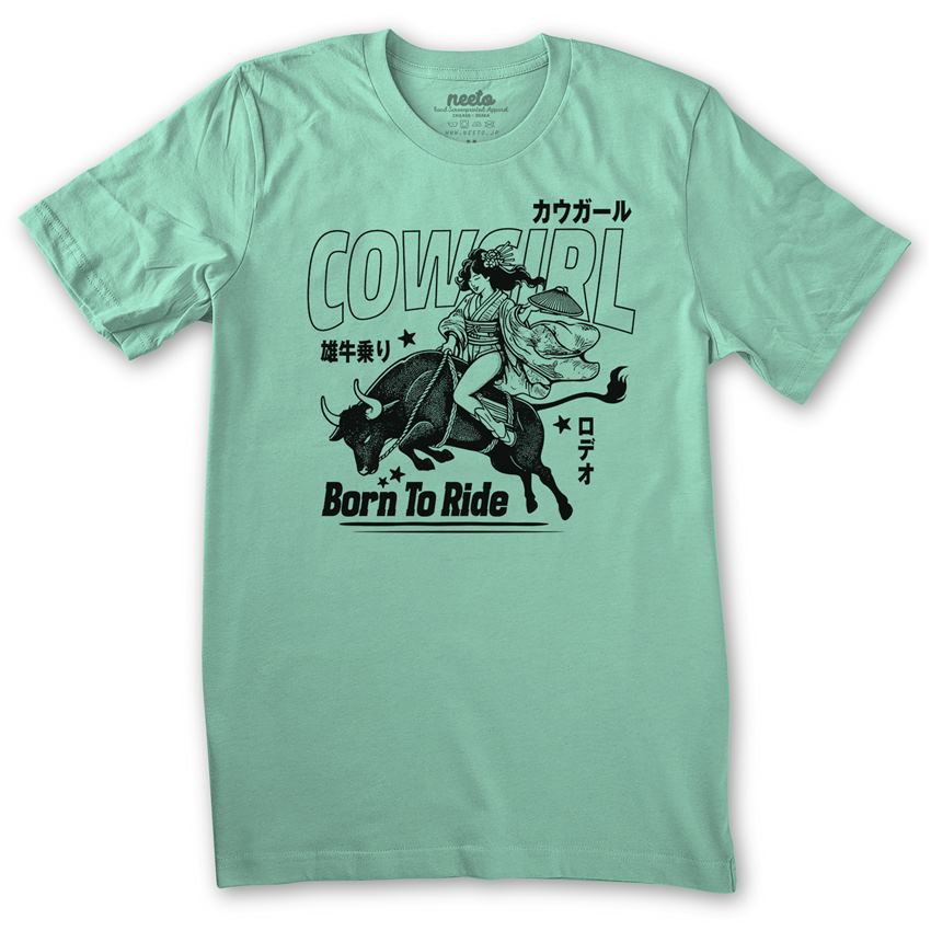 Asian Cowgirl T-shirt | Bull Riding Rodeo Girl – Neeto Clothing