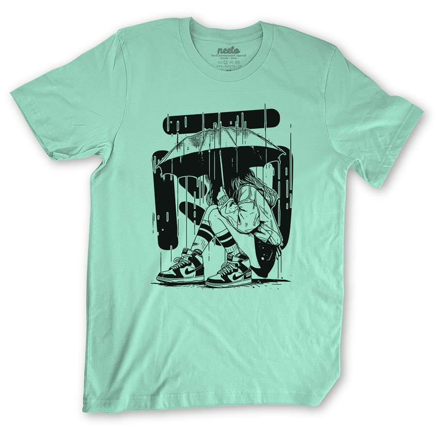 Rain Anime Girl Tshirt