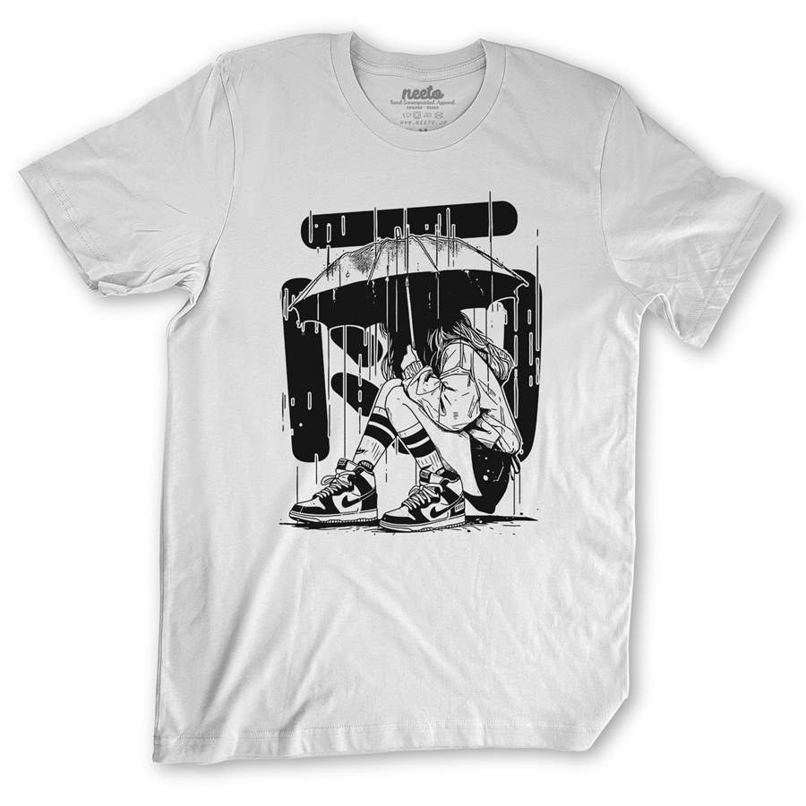 Rain Anime Girl Tshirt