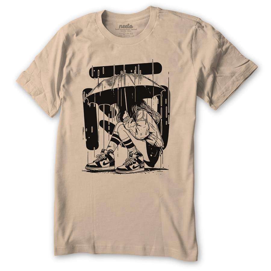 Rain Anime Girl Tshirt