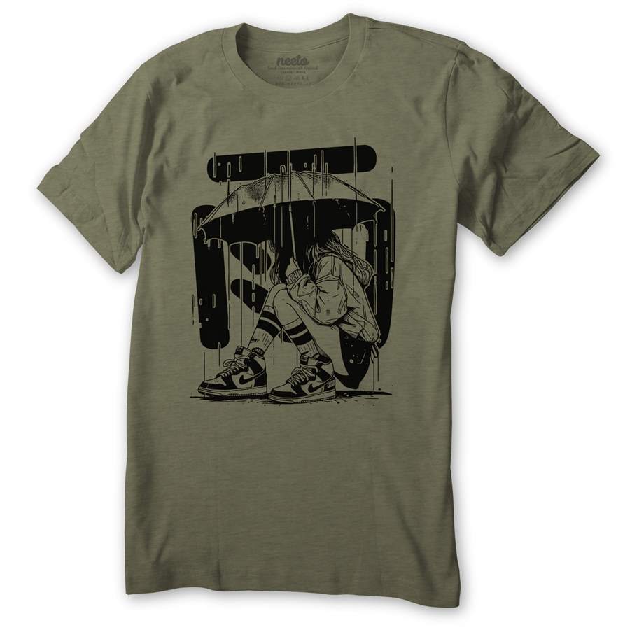 Rain Anime Girl Tshirt