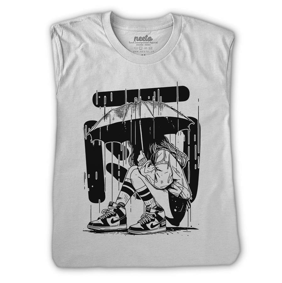 Rain Anime Girl Tshirt