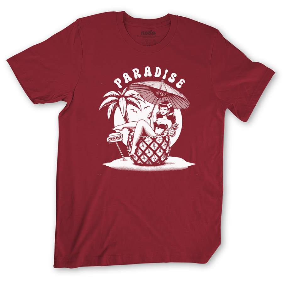Okinawa Pineapple Girl T-shirt