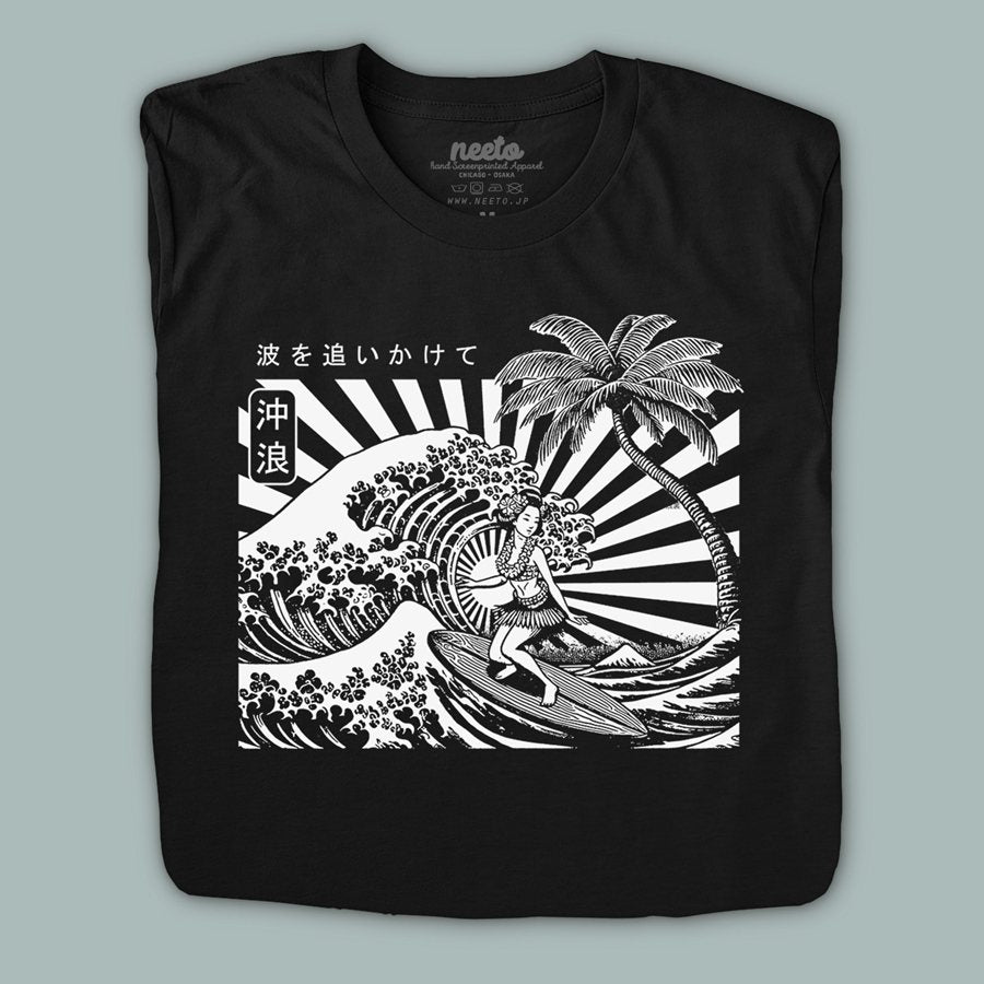 Geisha Wave Surf T-Shirt