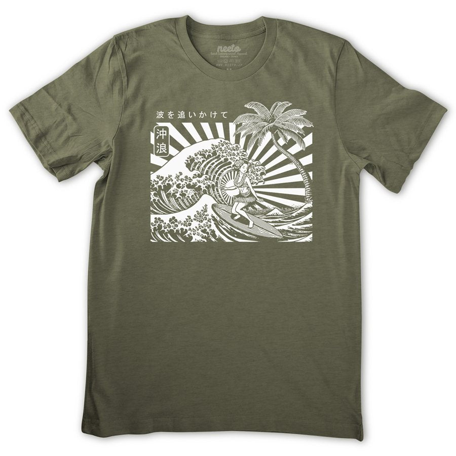 Geisha Wave Surf T-Shirt